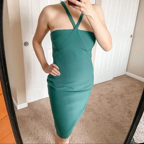 Likely Bridgeport Bodycon Dress Sleeveless Green 8 - Picture 10 of 10
